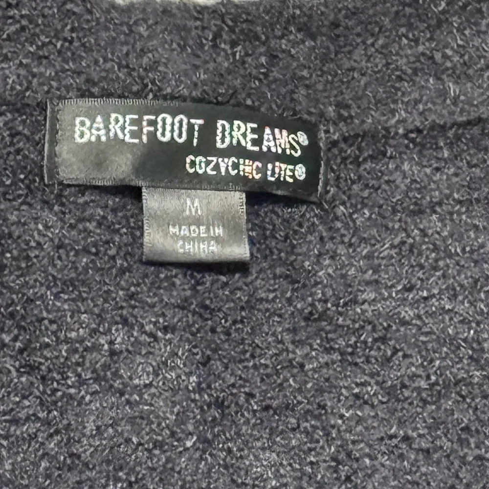Barefoot Dreams CozyChic Lite Gray Open Front Cardigan Women’s M - Picture 4 of 5